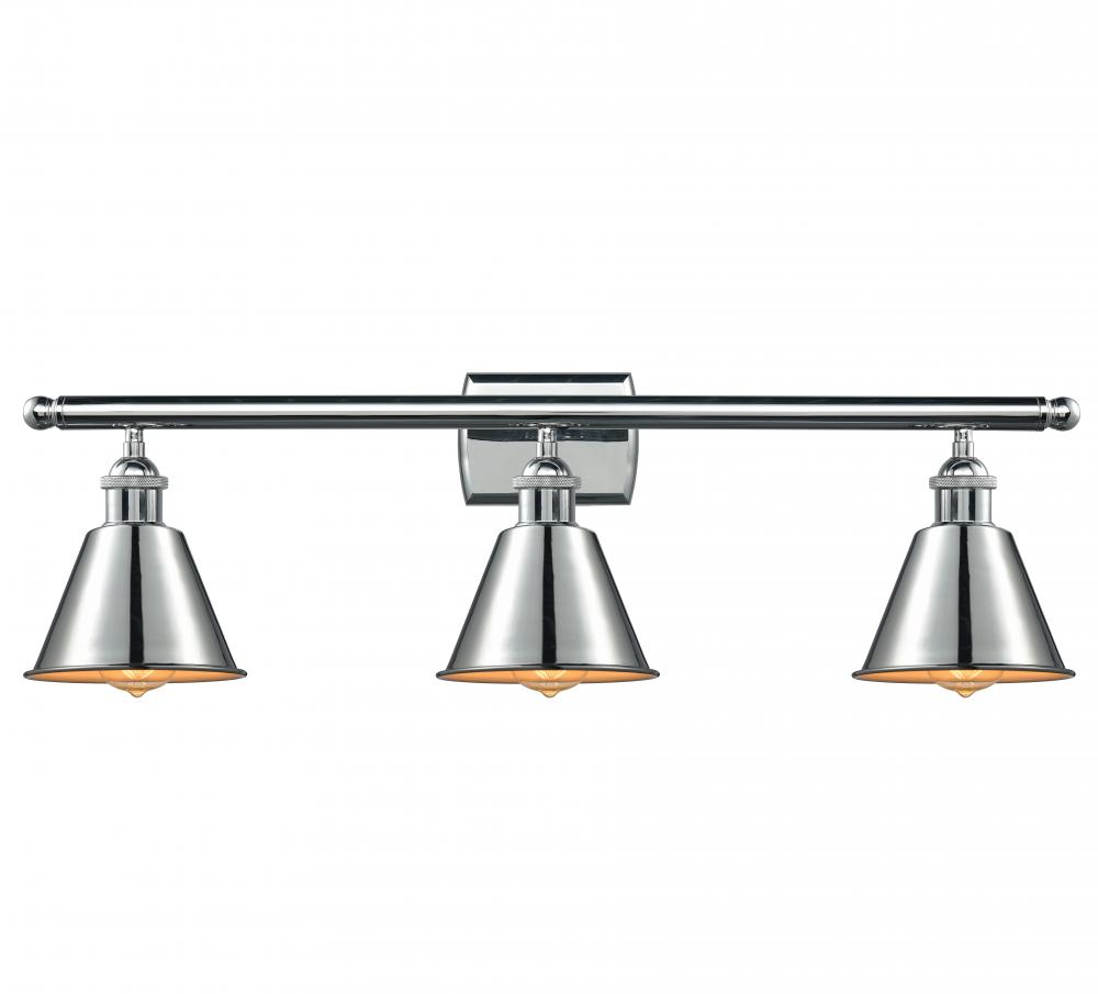 Smithfield - 3 Light - 27 inch - Polished Chrome - Bath Vanity Light