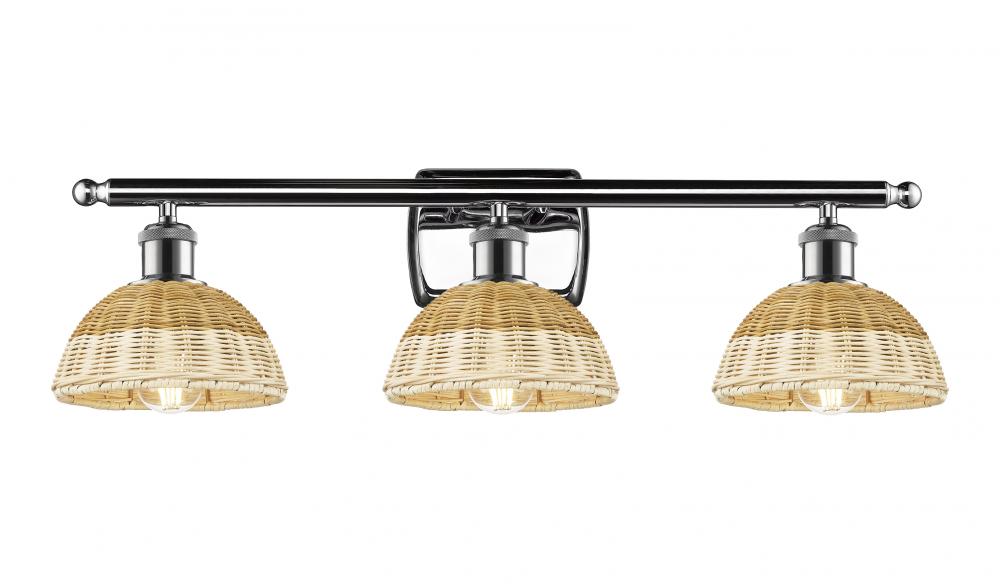 Bristol Natural II - 3 Light - 28 inch - Polished Chrome - Bath Vanity Light