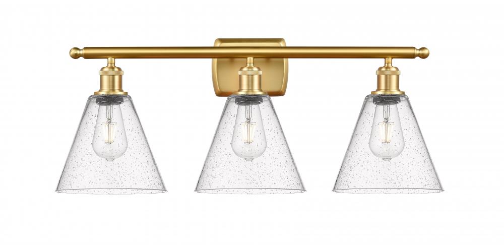 Berkshire - 3 Light - 28 inch - Satin Gold - Bath Vanity Light