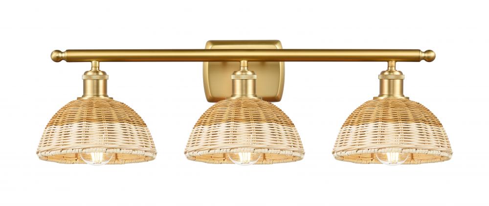 Bristol Natural II - 3 Light - 28 inch - Satin Gold - Bath Vanity Light