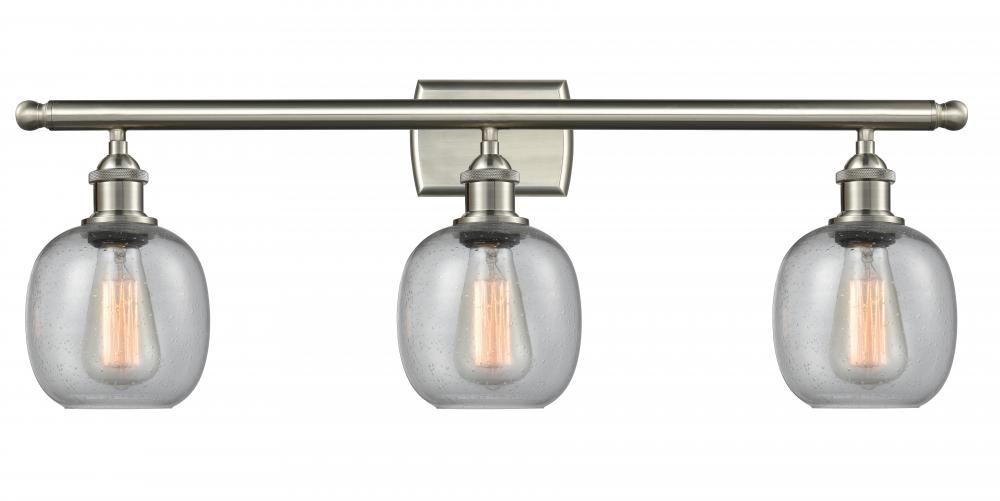 Belfast - 3 Light - 26 inch - Brushed Satin Nickel - Bath Vanity Light