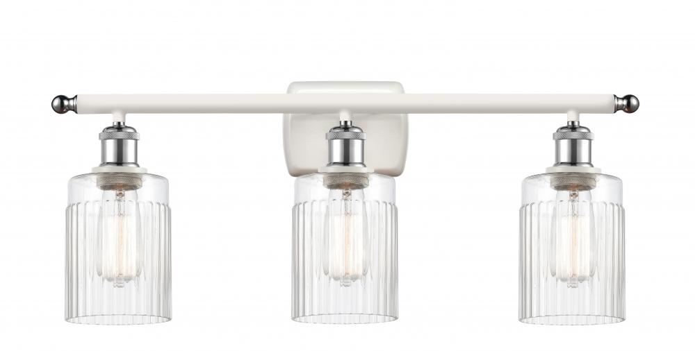 Hadley - 3 Light - 25 inch - White Polished Chrome - Bath Vanity Light