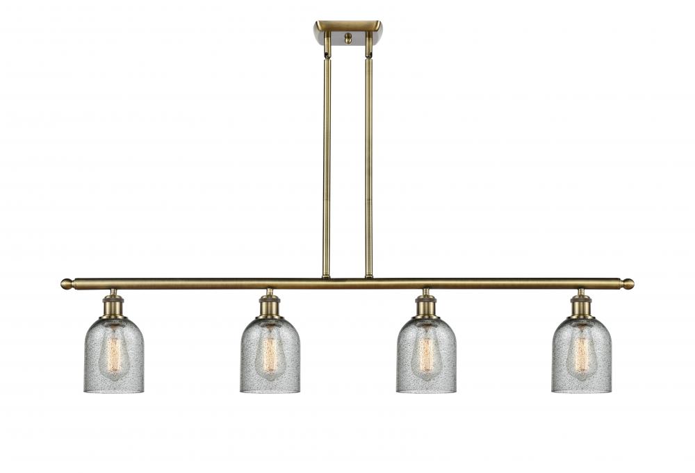 Caledonia - 4 Light - 48 inch - Antique Brass - Cord hung - Island Light