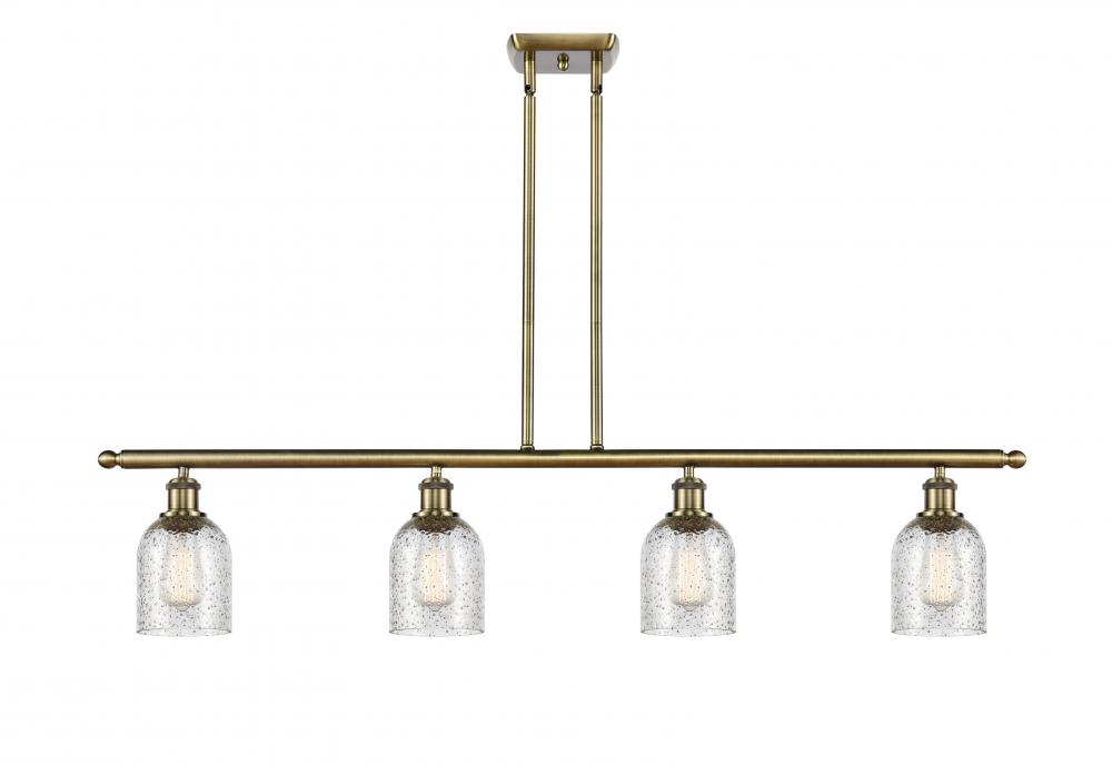 Caledonia - 4 Light - 48 inch - Antique Brass - Stem hung - Island Light