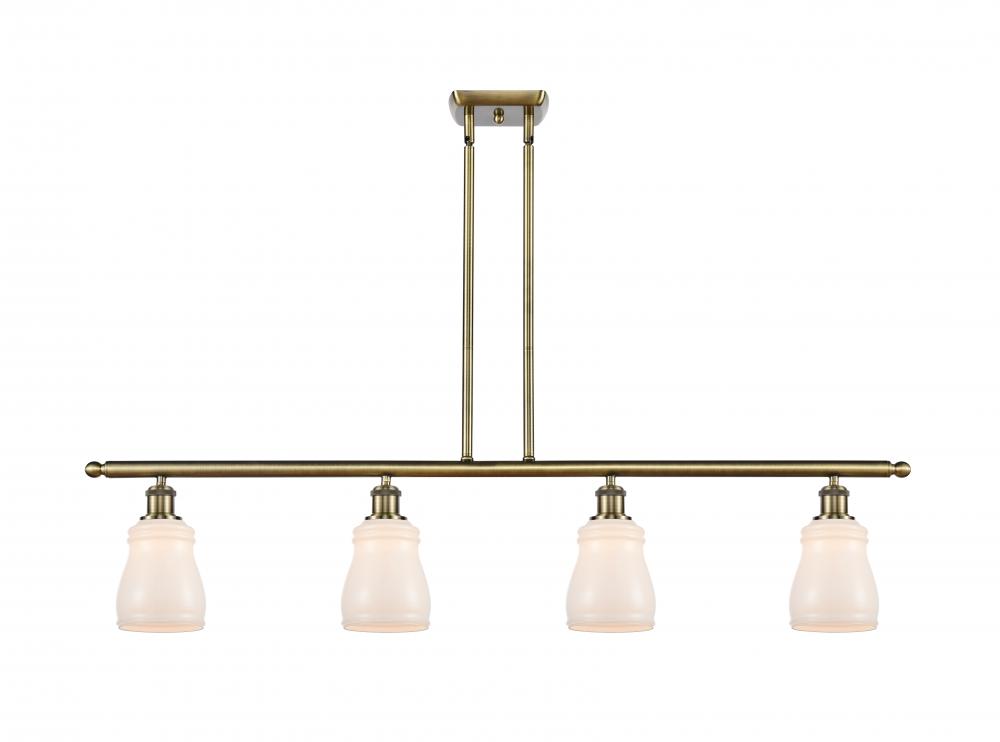 Ellery - 4 Light - 48 inch - Antique Brass - Stem hung - Island Light