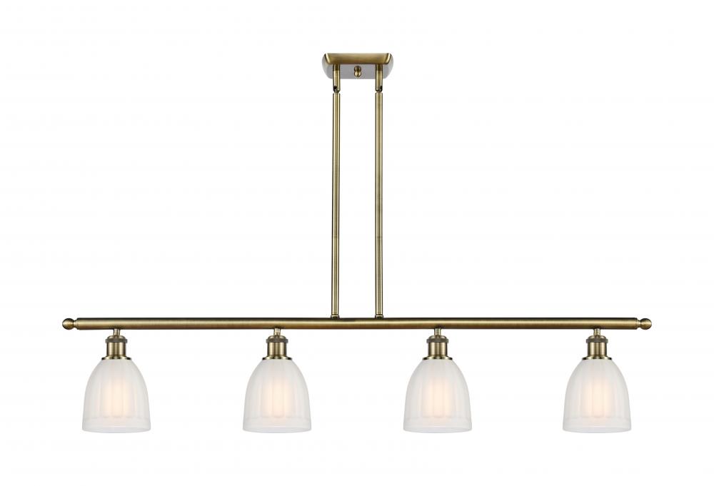 Brookfield - 4 Light - 48 inch - Antique Brass - Stem hung - Island Light