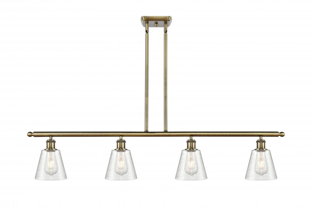 Caton - 4 Light - 48 inch - Antique Brass - Stem hung - Island Light