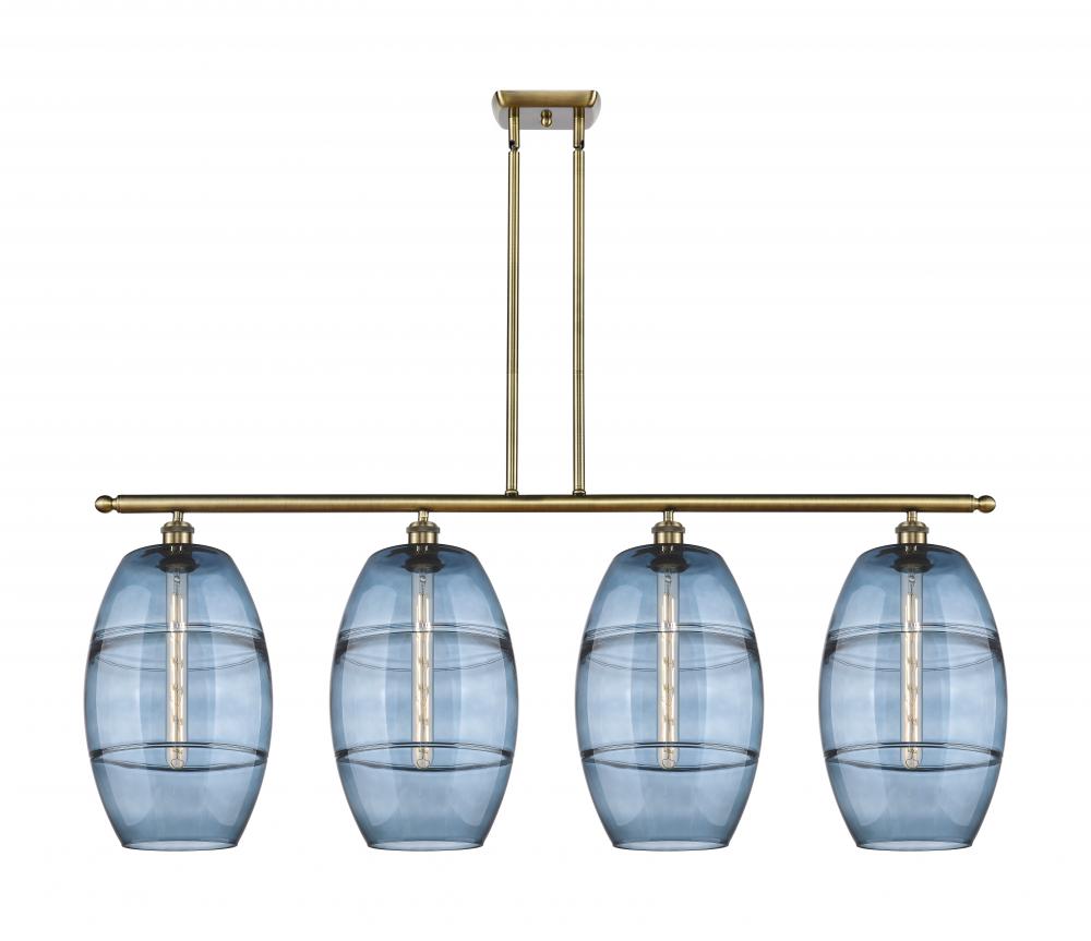 Vaz - 4 Light - 48 inch - Antique Brass - Stem hung - Island Light