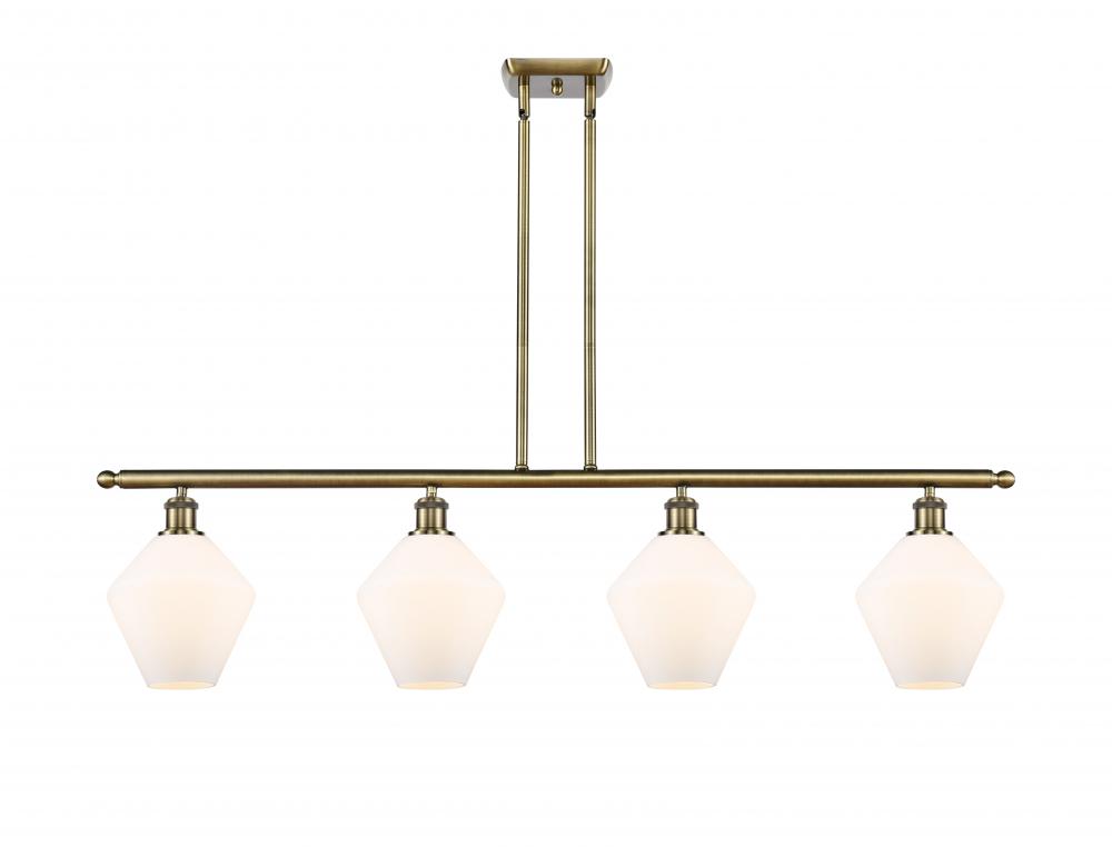Cindyrella - 4 Light - 48 inch - Antique Brass - Stem hung - Island Light
