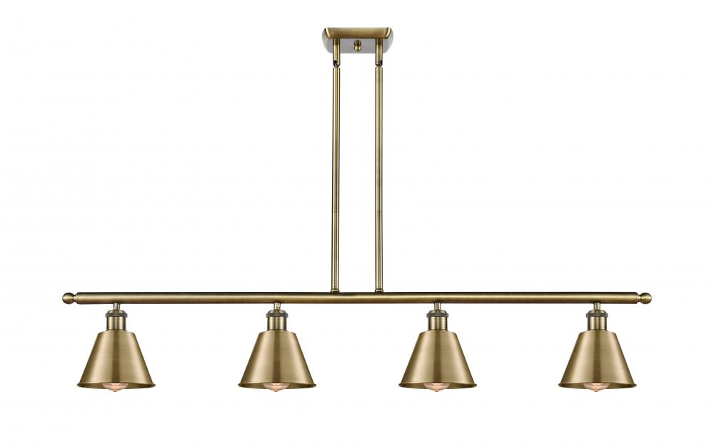 Smithfield - 4 Light - 48 inch - Antique Brass - Stem hung - Island Light