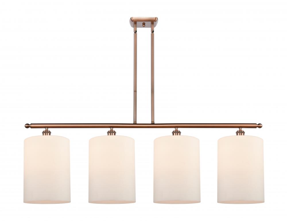Cobbleskill - 4 Light - 48 inch - Antique Copper - Stem hung - Island Light