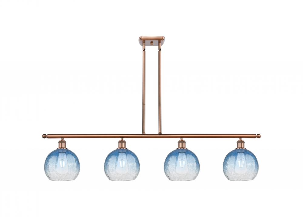 Brookhaven Globe - 4 Light - 48 inch - Antique Copper - Stem Hung - Island Light