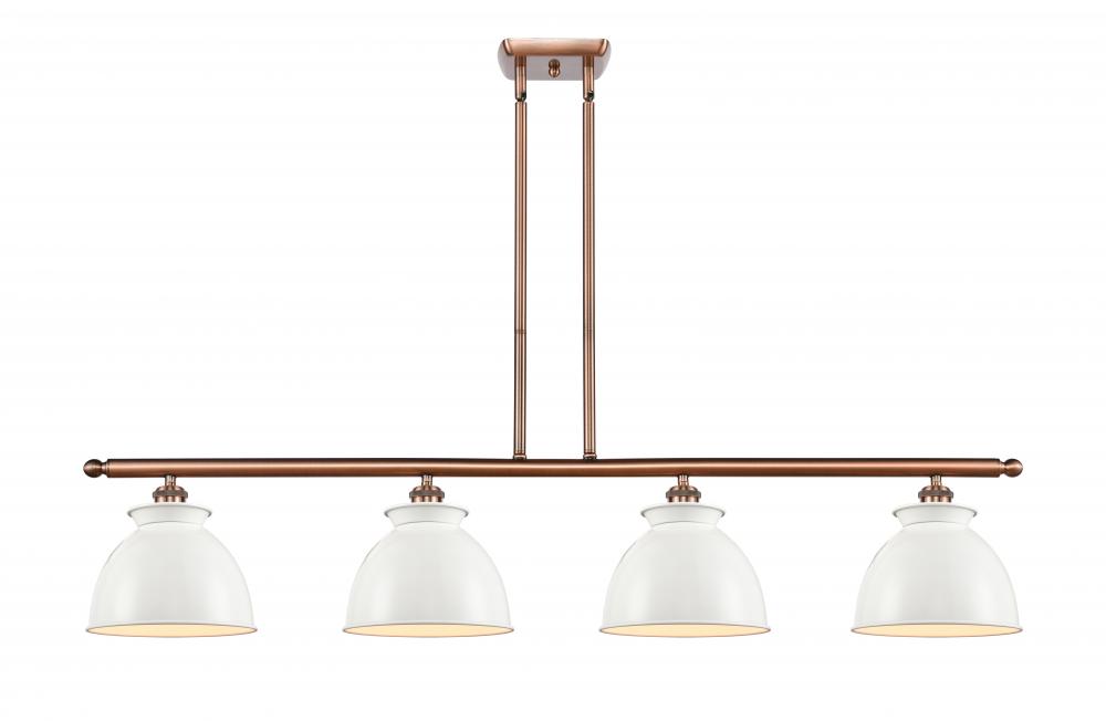 Adirondack - 4 Light - 48 inch - Antique Copper - Stem hung - Island Light