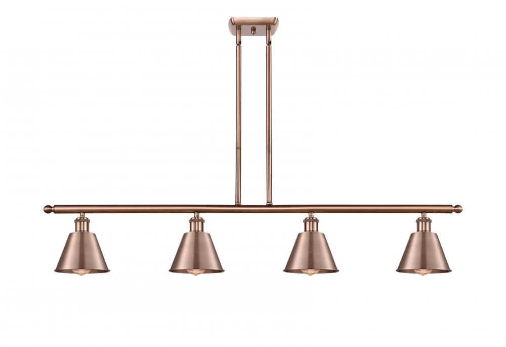 Smithfield - 4 Light - 48 inch - Antique Copper - Stem hung - Island Light