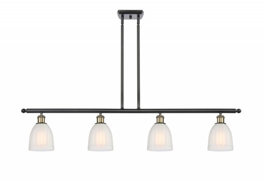 Brookfield - 4 Light - 48 inch - Black Antique Brass - Stem hung - Island Light