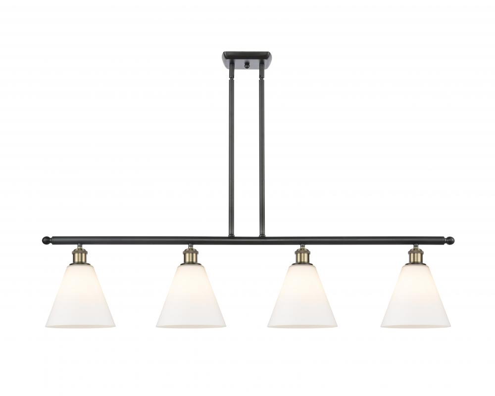 Berkshire - 4 Light - 48 inch - Black Antique Brass - Stem hung - Island Light