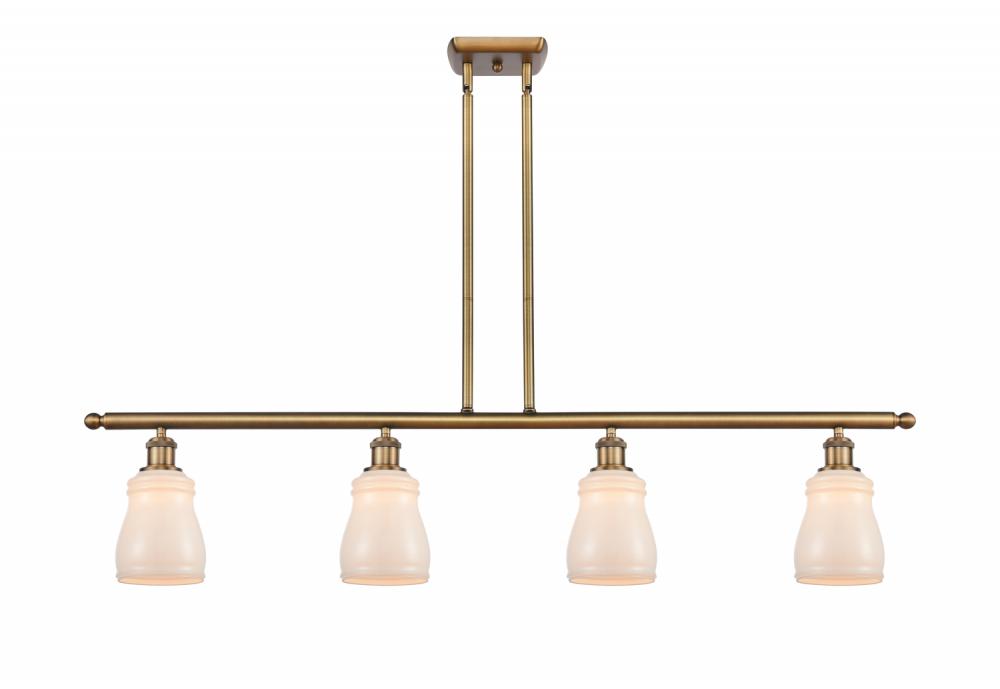 Ellery - 4 Light - 48 inch - Brushed Brass - Stem hung - Island Light
