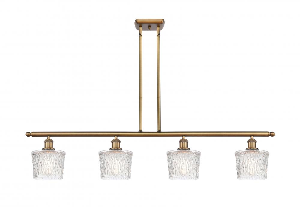 Niagara - 4 Light - 48 inch - Brushed Brass - Stem hung - Island Light