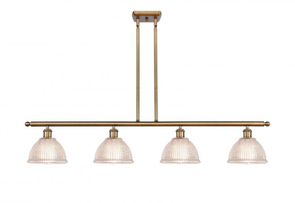 Arietta - 4 Light - 48 inch - Brushed Brass - Stem hung - Island Light