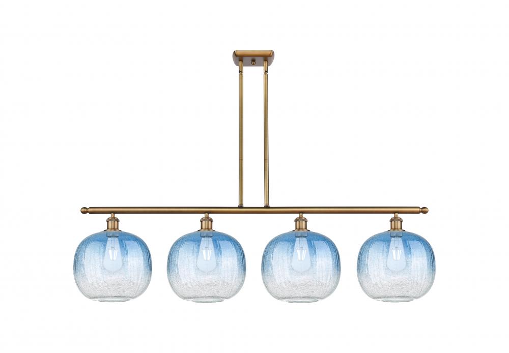 Brookhaven Sphere - 4 Light - 49 inch - Brushed Brass - Stem Hung - Island Light