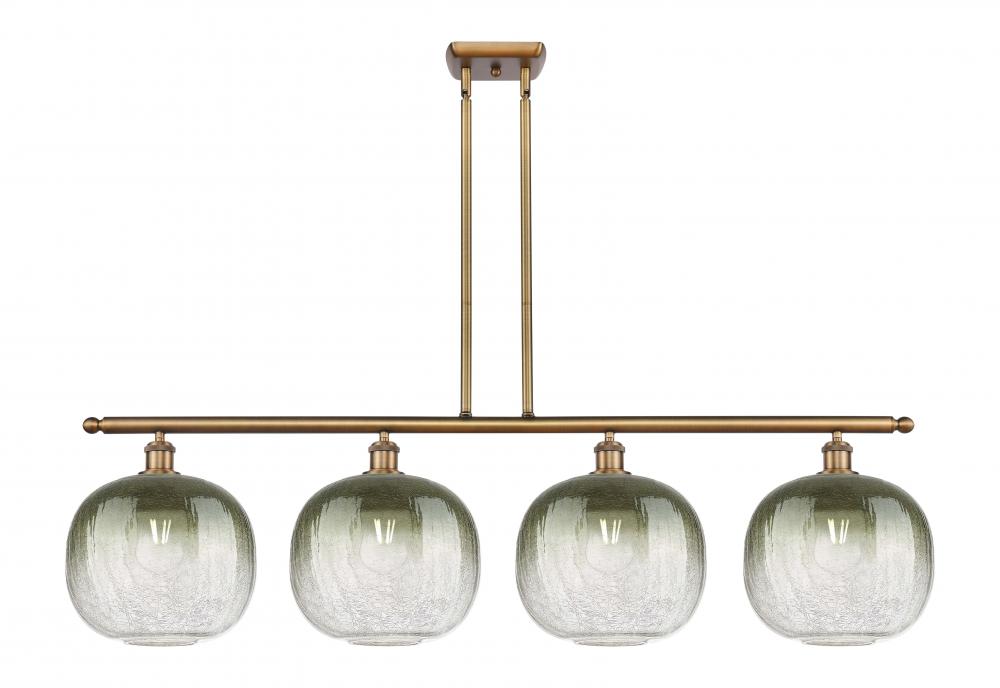 Brookhaven Sphere - 4 Light - 49 inch - Brushed Brass - Stem Hung - Island Light