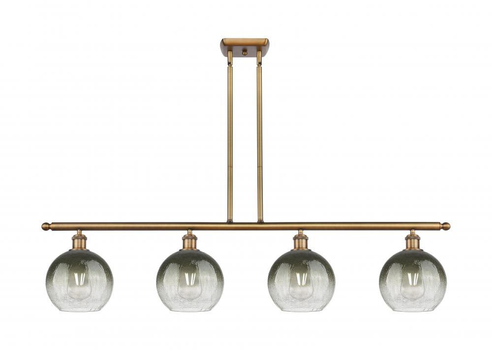 Brookhaven Globe - 4 Light - 48 inch - Brushed Brass - Stem Hung - Island Light