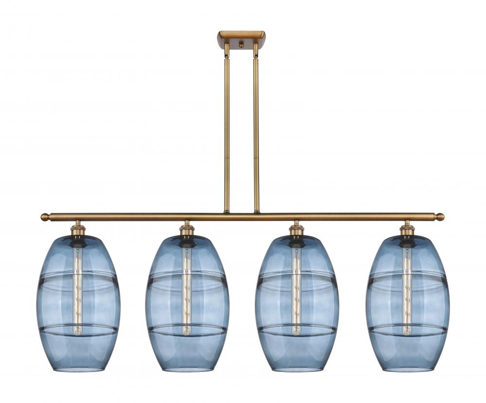 Vaz - 4 Light - 48 inch - Brushed Brass - Stem hung - Island Light