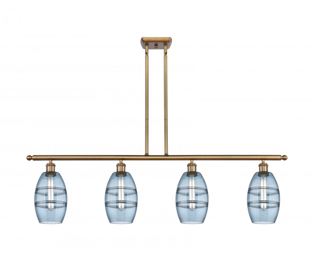 Vaz - 4 Light - 48 inch - Brushed Brass - Stem hung - Island Light