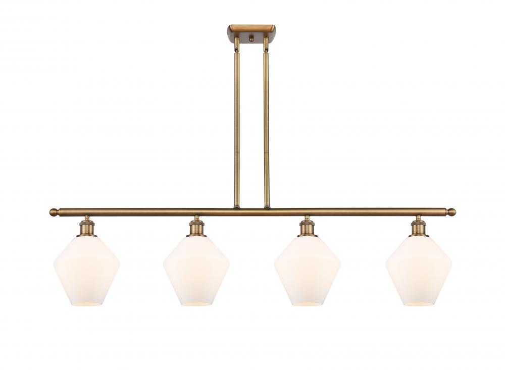 Cindyrella - 4 Light - 48 inch - Brushed Brass - Stem hung - Island Light
