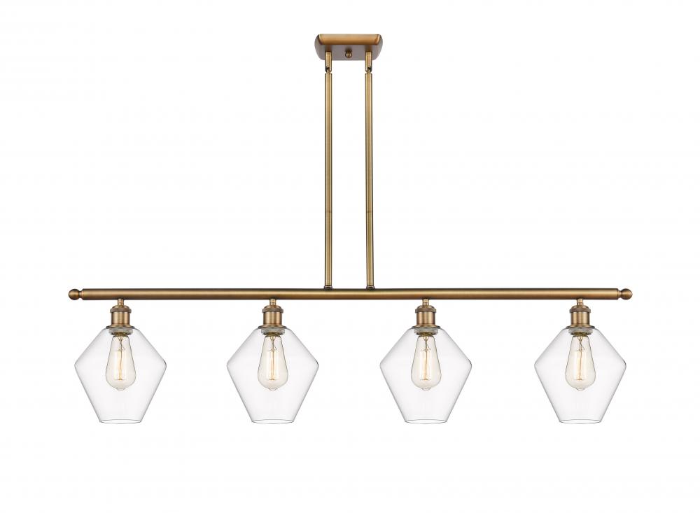 Cindyrella - 4 Light - 48 inch - Brushed Brass - Stem hung - Island Light