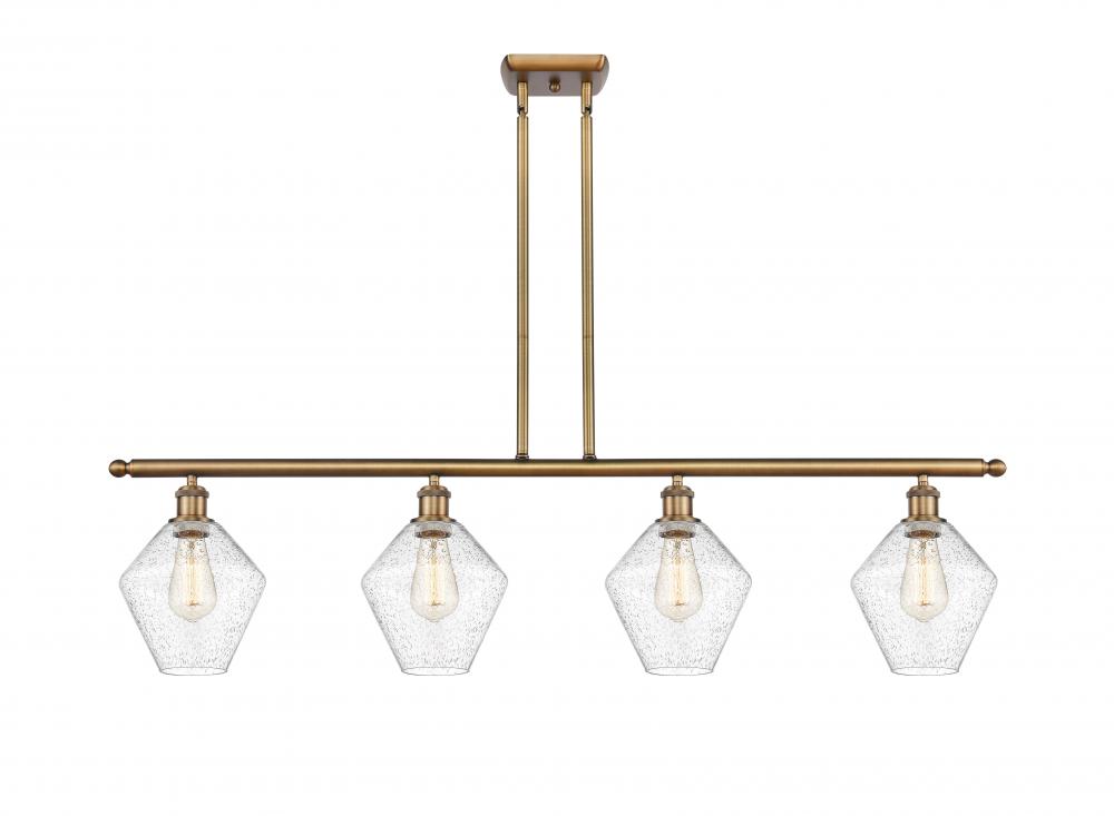 Cindyrella - 4 Light - 48 inch - Brushed Brass - Stem hung - Island Light
