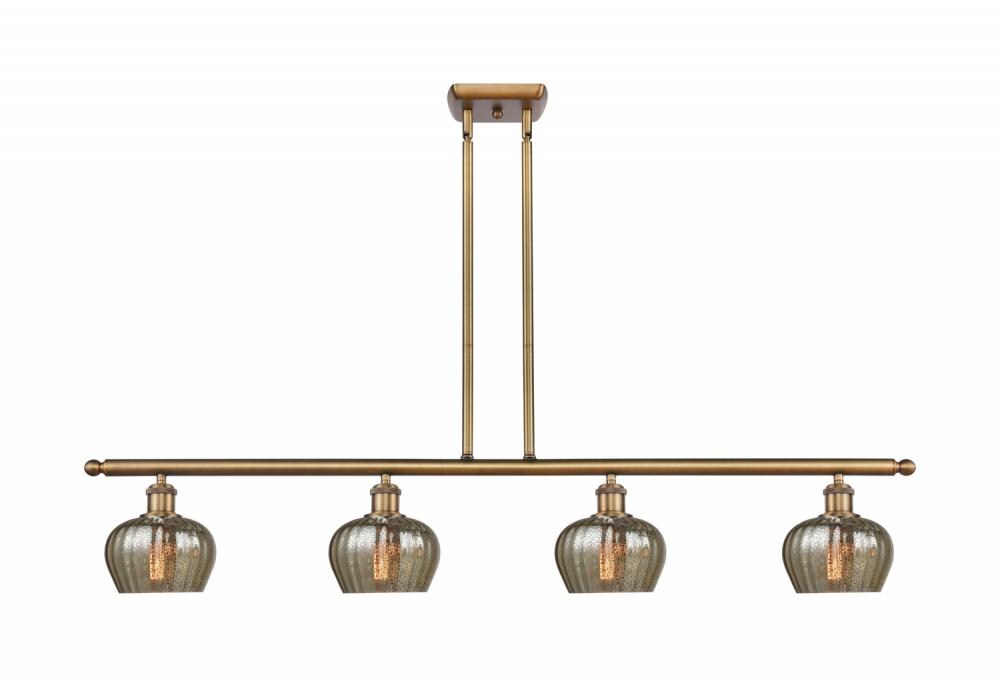 Fenton - 4 Light - 48 inch - Brushed Brass - Stem hung - Island Light