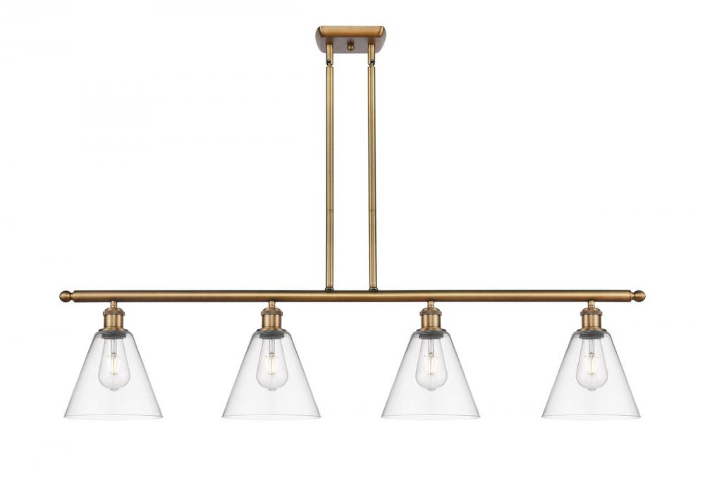 Berkshire - 4 Light - 48 inch - Brushed Brass - Stem hung - Island Light