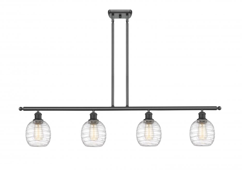 Belfast - 4 Light - 48 inch - Matte Black - Stem hung - Island Light