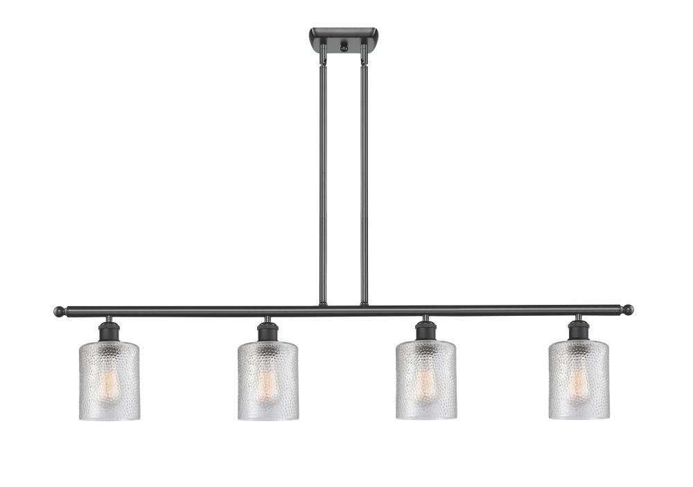 Cobbleskill - 4 Light - 48 inch - Matte Black - Stem hung - Island Light