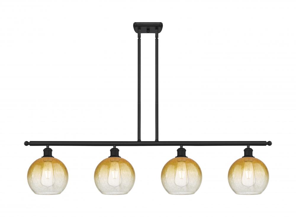 Brookhaven Globe - 4 Light - 48 inch - Matte Black - Stem Hung - Island Light