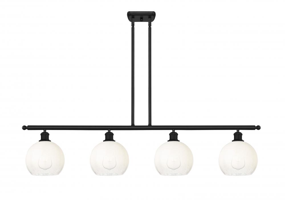 Brookhaven Globe - 4 Light - 48 inch - Matte Black - Stem Hung - Island Light