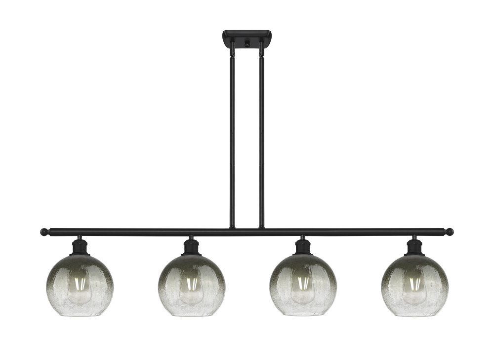 Brookhaven Globe - 4 Light - 48 inch - Matte Black - Stem Hung - Island Light