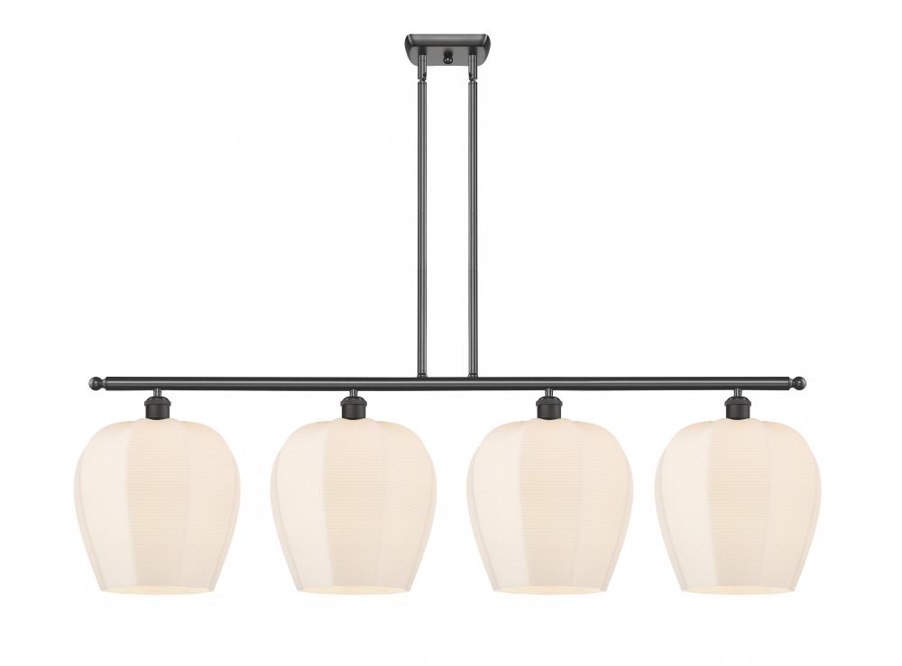 Norfolk - 4 Light - 50 inch - Oil Rubbed Bronze - Stem hung - Island Light