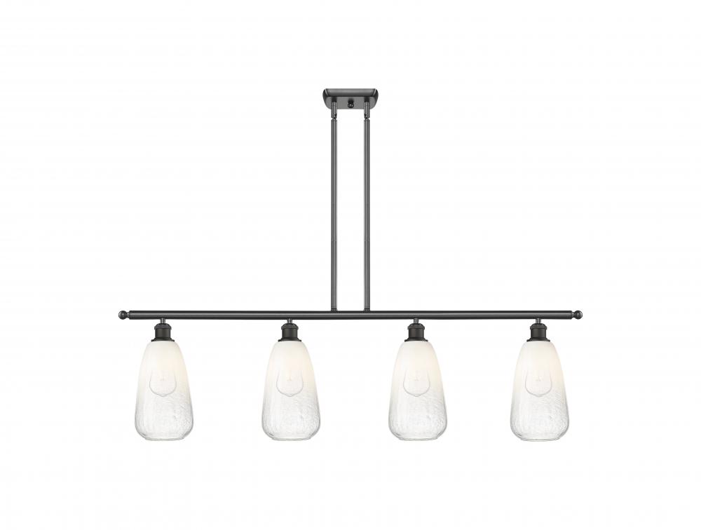 Brookhaven Almond - 4 Light - 48 inch - Oil Rubbed Bronze - Stem Hung - Island Light