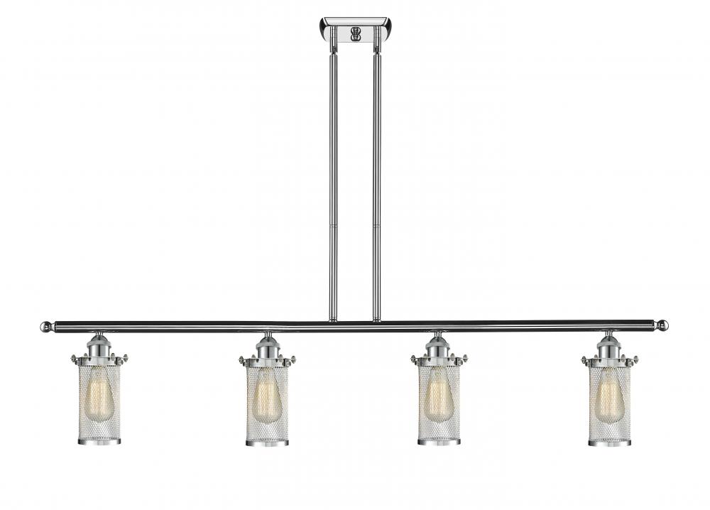 Bleecker - 4 Light - 48 inch - Polished Chrome - Stem hung - Island Light