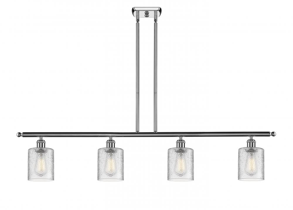 Cobbleskill - 4 Light - 48 inch - Polished Chrome - Stem hung - Island Light