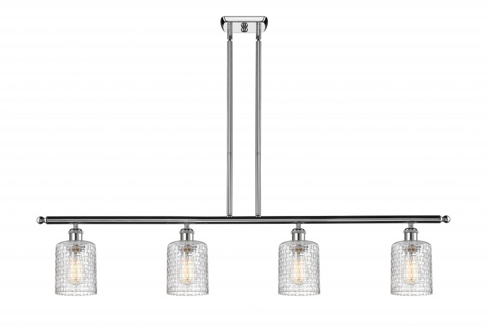 Cobbleskill - 4 Light - 48 inch - Polished Chrome - Stem hung - Island Light