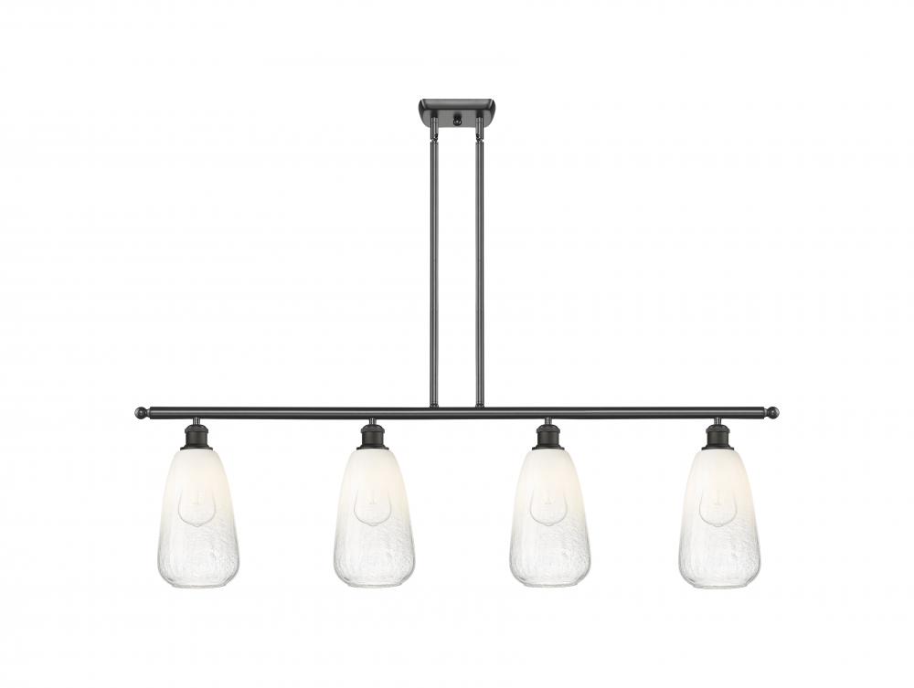 Brookhaven Almond - 4 Light - 48 inch - Polished Chrome - Stem Hung - Island Light