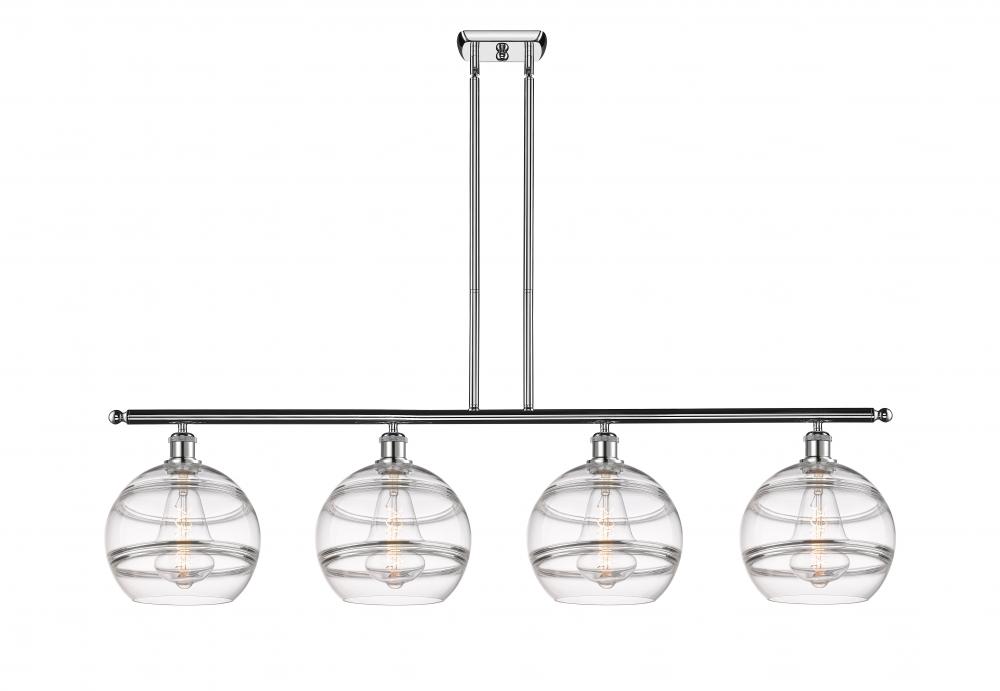 Rochester - 4 Light - 48 inch - Polished Chrome - Stem hung - Island Light