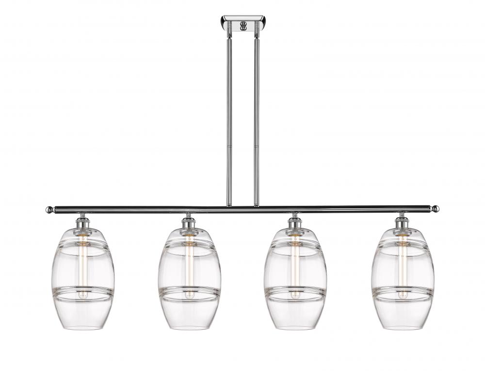 Vaz - 4 Light - 48 inch - Polished Chrome - Stem hung - Island Light