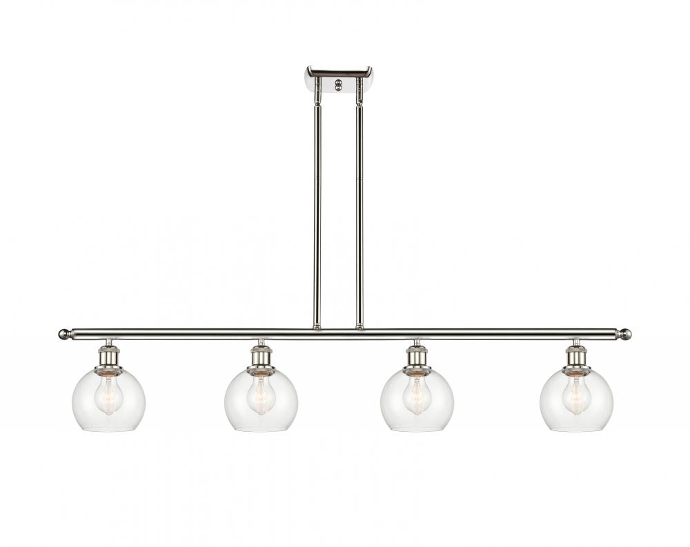 Athens - 4 Light - 48 inch - Polished Nickel - Stem hung - Island Light