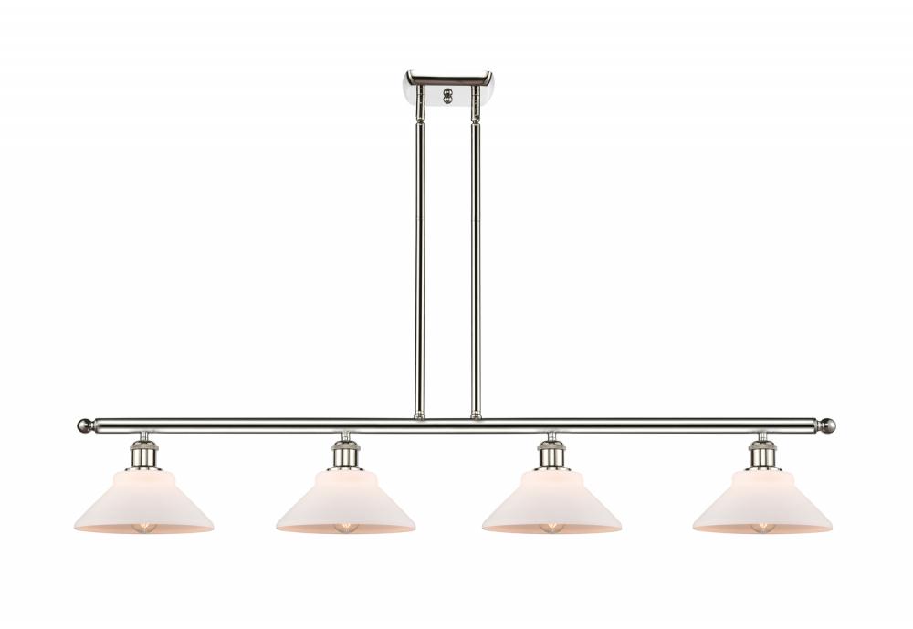 Orwell - 4 Light - 48 inch - Polished Nickel - Stem hung - Island Light