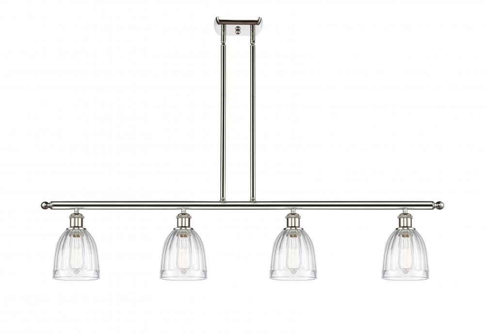 Brookfield - 4 Light - 48 inch - Polished Nickel - Stem hung - Island Light