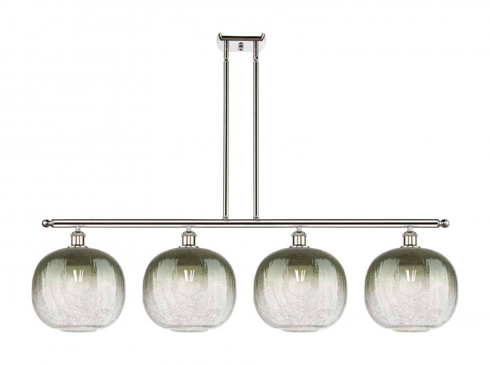 Brookhaven Sphere - 4 Light - 49 inch - Polished Nickel - Stem Hung - Island Light
